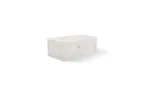 image of Chic 5314810 Sugar Packet Holder - 7.9" x 3.9" White Marble Porcelain Caddy, Microwave Oven Safe