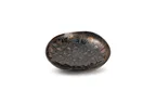 image of Chic 5314850 Deep Round Plate, 7.9" Black with Gold Porcelain, 19.44 oz, Dishwasher & Oven Safe