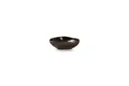 image of Chic 5314855 - Round Porcelain Bowl, 4" Diameter, 6 oz, Black With Gold Finish, Microwave Oven Safe