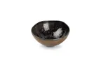 image of Chic 5314857 - Porcelain Bowl, 5" Width, 20 oz, Black Gold Finish, Microwave Oven Safe - 1/Case