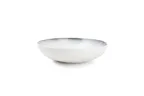 image of F2D 5314880 Deep Rim Porcelain Plate, 10" Round, Black Sparkle, 57.48 oz, Microwave Safe - 1/Each