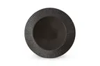 image of F2D 5314890 Round 10" Black Porcelain Plate, Aurora Finish, Dishwasher, Microwave & Oven Safe