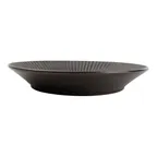 image of F2D 5314893 Deep Round Porcelain Plate, 9.3" Black, 29.7 oz, Dishwasher, Microwave & Oven Safe