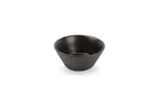 image of F2D 5314894 - Round Porcelain Bowl, 5" , 10.8oz, Black Aurora Finish, Dishwasher & Microwave Safe