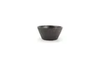 image of F2D 5314895 - Round Porcelain Bowl 3" Diameter, 6.7 oz Black Aurora, Dishwasher Microwave Oven Safe