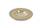 image of Chic 5315249 Deep Round Plate, 12.85 oz, 11.08" , Porcelain Ostra Tan, Microwave Oven Safe