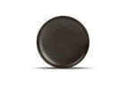 image of F2D 5315313 Ceres Coupe Round Plate, 5.91" Diameter Black Porcelain, Dishwasher Microwave Oven Safe -