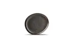 image of F2D 5315314 Ceres Coupe Round Plate, 8.5" Diameter, Porcelain, Black Finish, Dishwasher Safe- 1/Each