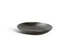 image of F2D 5315319 Deep Round Porcelain Plate, 9.66" Black, 34.49 oz, Dishwasher Microwave & Oven Safe