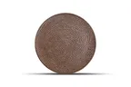 image of F2D 5315328 Brass Coupe Round China Plate, 10.63" Diameter Porcelain, Dishwasher Microwave Oven Safe