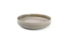 image of F2D 5315392 Deep Round Plate, 8.66" Brown Porcelain, 38.21 oz, Dishwasher Microwave Oven Safe