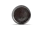 image of F2D 5315395 - Round Coupe Plate, 10.31" Black Porcelain Dinnerware, Dishwasher, Microwave & Oven Safe