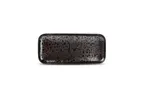 image of F2D 5315397 Oxido Black Porcelain Platter 8.66" x 3.94" Dishwasher, Microwave & Oven Safe