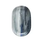 image of ID Fine 5315741 Oval Fine China Platter, 3.5" W x 5.6" D x 1" H, Smoke Vega Finish, Dishwasher Safe