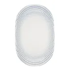 image of ID Fine 5315811 Oval China Platter 3.6" W x 5.6" D x 1" H Azure Harmony Blue China Dishwasher Safe