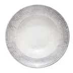 image of ID Fine 5315873 Round China Plate, 14oz, 9.8" x 9.8", Dishwasher Safe, Smoke Fume Finish
