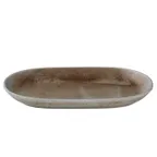 image of ID Fine 5315916 Oval China Platter, 8.444" W x 13.125" D x 1.167" H, Mellow Finish, Dishwasher Safe