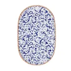 image of ID Fine 5316015 Oval China Platter, 8.44" W x 13.13" D x 1.17" H, White Porcelain, Dishwasher Safe