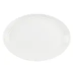 image of Mikasa 5316017 China Terrace Platter, 12"W x 8.7"D Oval White Bone China, Elegant Serving Tray