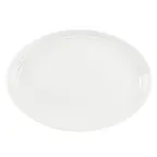 image of Mikasa 5316018 China Platter, 13.5"W x 9.7"D, Oval, White, Bone China Fine