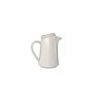 image of ID Fine 5316161 Creamer Pitcher, 20-Ounce Fine China, 2.88"W x 6.56"H, Dishwasher Safe, Bevel Finish