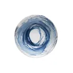 image of ID Fine 5316378 – 3oz Azure Watercolor China Bowl, 4" Diameter x 1.375" Height, Dishwasher Safe