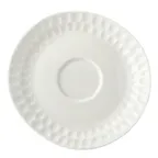 image of Mikasa 5316735 Espresso Saucer, 5.7"W x 5.5"D x 0.59"H, Bone China, White, Vegan - MIK-5316735