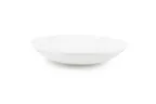 image of Chic 5317306 Deep Plate, 8.3" White Porcelain Plate, 23.67 oz, Coupe Rim, Microwave Safe - Perla