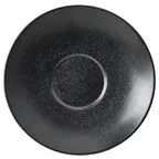 image of Mikasa 5317674 China Saucer, 6.4", Black Matte Porcelain, Dishwasher, Microwave And Oven Safe - Java
