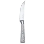 image of Mikasa 5318213 Steak Knife, 9", White Faux Pakkawood Handle, Fine Edge Blade, Axel - 1 Dozen