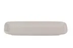 image of ID Fine 5320440 Rectangular White China Platter 4" x 8.4" x 0.75", Dishwasher Safe Quadro