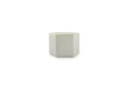 image of Chic 5320795 Hexagonal Porcelain Dinner Plate, White, 3.15" W x 2.95" D x 2.36" H - Individual