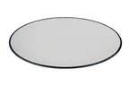 image of ID Fine 5321430 Round Coupe Plate, 8.27" Diameter Fine China, Modest Navy, Dishwasher Safe