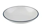 image of ID Fine 5321434 Deep Plate – 26 oz, 8.8" W x 1.67" D, Fine China, Modest Navy, Dishwasher Safe