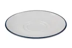 image of ID Fine 5321448 Fine China Saucer, 6.4" W x 0.75" D x 7.2" H, Modest Navy, Dishwasher Safe