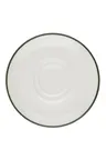 image of ID Fine 5321588 Fine China Saucer, Modest Green, 6.3" W x 0.75" D x 7.3" H, Dishwasher Safe