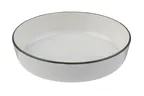 image of ID Fine 5321595 Oval Bone China Bowl, 39.6 oz (8.25"W x 8.25"D x 2.11"H), Modest Green, Safe