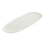 image of F2D 5323271 White Porcelain Platter, 5.7" x 13.4", Dishwasher, Microwave & Oven Safe, Filo Finish