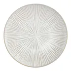 image of F2D 5323447 Coupe Plate, 10.2" Grey Porcelain Plate with Halo Rim, Dishwasher Microwave Oven Safe