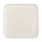 image of Mikasa 5324101 Hospitality Square Plate, 4.84"W x 4.84"D x 0.55"H, White, Vegan Bone China
