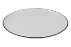 image of ID Fine 5324467 Pizza Plate, 12.2" x 0.6" Fine China, Modest Black, Curved Edge, Rim, Dishwasher Safe