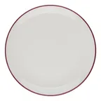 image of ID Fine 5324872 Round Coupe China Plate, 10.6" Diameter x 1" Height, Modest Maroon Fine Porcelain