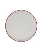 image of ID Fine 5324877 Round China Plate, 11" Diameter, Modest Maroon Finish, Fine China Dinnerware