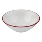image of ID Fine 5324884 - Round China Bowl, 4" Diameter x 1.38" Height, 3 oz Capacity, Maroon, Fine China