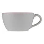 image of ID Fine 5324887 9‑Oz Fine China Cup, Modest Maroon, 4" W x 2.33" D x 2.33" H, Elegant Dinnerware