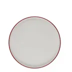 image of ID Fine 5324893 Round China Plate, 8.25" Diameter, Modest Maroon Finish, Fine China Dinnerware