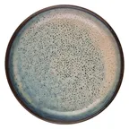 image of ID Fine 5324972 Roots Plate, Round 9.88" x 9.88" Plate, Blue Vitrified Stoneware, 1.25" Height