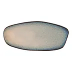 image of ID Fine 5324976 Roots Oval Platter, 6" x 13" (1.25" H), Charma Blue Vitrified Stoneware