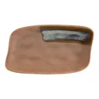 image of ID Fine 5325270 Roots Platter, Coastal Vitrified Stoneware, Ceramic, 5.88" W x 10.25" D x 0.88" H