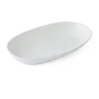 image of Mikasa 5326382 Hospitality Bowl, 9.5", 10 oz, Oval, Terrace, White, Bone China